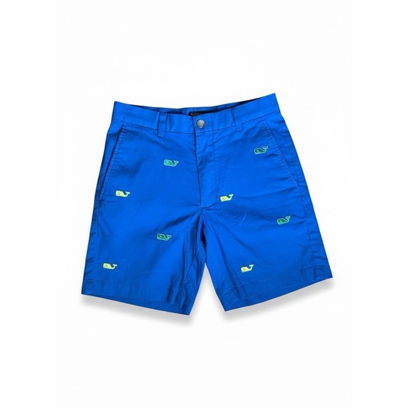 Vineyard Vines Other - Vineyard‎ Vines Breaker Shorts 28 Blue Embroidered Whale Chino Golf Preppy Men's